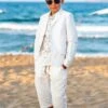 Boys White Linen Suit For Sale -Alberto Nardoni Shop boys white linen suit for sale