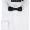 Boys White Tuxedo Shirt And Bowtie Set - Wholesale Mens Dress Shirts (Minimum 20PC ) $26 -Alberto Nardoni Shop boys white tuxedo shirt and bowtie set wholesale mens dress shirts minimum 20pc dollar26