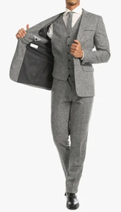 Bradford Grey Slim Fit 3 Piece Tweed Suit -Alberto Nardoni Shop bradford grey slim fit 3 piece tweed suit ferrecci usa 9 720x c26642fe 791b 4b73 a64e dbafe87b0b3f