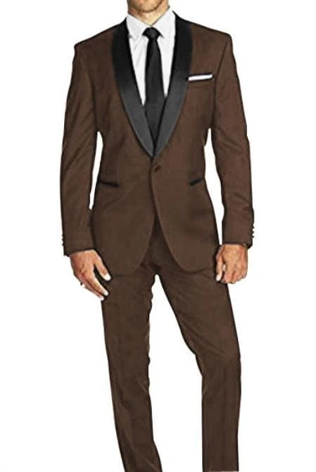 Brown Wedding Suit - Brown Wedding Tuxedo 1 Brown Wedding Suit - Brown Wedding Tuxedo
