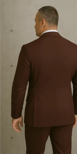 Wool Suit - Italian Made Business Suit By Statement Men's 2 Piece 100% Wool Double Breasted Suit - Micro Windowpane -Alberto Nardoni Shop brown1 1cfe736e ae4f 42db a93b aa4c00c2dd75