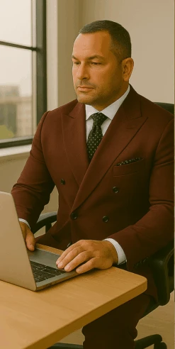 Wool Suit - Italian Made Business Suit By Statement Men's 2 Piece 100% Wool Double Breasted Suit - Micro Windowpane -Alberto Nardoni Shop brown4 ee2a1995 04ca 46a4 902c 03beac6806a0