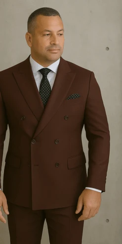 Wool Suit - Italian Made Business Suit By Statement Men's 2 Piece 100% Wool Double Breasted Suit - Micro Windowpane -Alberto Nardoni Shop brown e5eaf7e7 6b9b 49fc 9cd9 006581c8d54e