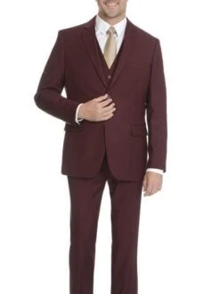 Burgundy Groomsmen Suits