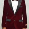 Mens Velvet Blazer - Velvet Jacket Burgundy Velvet Suit -Alberto Nardoni Shop burgundy velvet suit