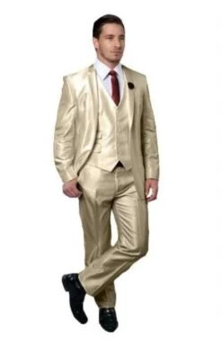 Champagne Wedding Suit - Summer Color