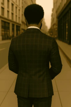 Wool Suit - Italian Made Business Suit By Statement Men's 2 Piece Big And Tall 100% Wool Fashion Suit - Bold Plaid -Alberto Nardoni Shop charcoal4 e3744668 596b 4907 8a42 17c1db5fe950