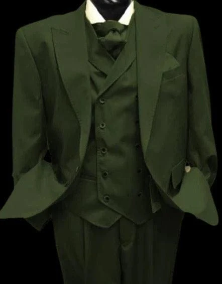 Cheap Big And Tall 3 Piece Suits - Olive Suit 1 Cheap Big And Tall 3 Piece Suits - Olive Suit