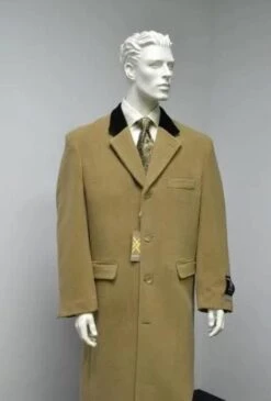 Chesterfield Wool & Cashmere Full Length Velvet Collar Beige ~ Camel And Brown ~ Khaki