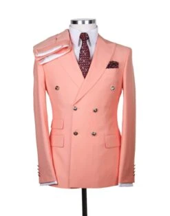 Colored Suits - Bright Colored Suits - Summer Suit Rose Colors - Slim Fit Suits