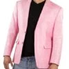 Colorful Blazer For Men -Men's One Ticket Pocket Summer Fabric Linen Fabric Pink Blazer -Alberto Nardoni Shop colorful blazer for men men s one ticket pocket summer fabric linen fabric pink blazer