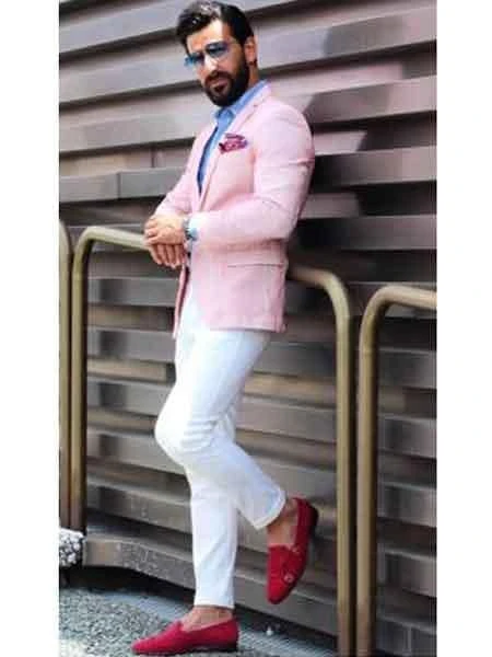 Colorful Blazer For Men - Men's Slim Fit Cheap Priced Designer Fashion Dress Casual Blazer On Sale Pink Blazer Linen Summer Fabric 1 Colorful Blazer For Men - Men's Slim Fit Cheap Priced Designer Fashion Dress Casual Blazer On Sale Pink Blazer Linen Summer Fabric