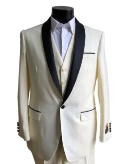 Cream Wedding Suit - Mens Cream Wedding Suit