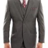 Arezzo Collection - 100% Wool Suit Modern Fit Italian Style 3 Piece In Dark Gray 3 Arezzo Collection - 100% Wool Suit Modern Fit Italian Style 3 Piece In Dark Gray -Alberto Nardoni Shop dark gray