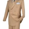 Mens Suits 48 Short Double Breasted Suit Classic Fit Pleated Pants