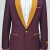 Dinner Jacket - Burgundy/Gold - Mens Wholesale Blazers -Alberto Nardoni Shop dinner jacket burgundygold mens wholesale blazers