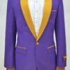 Dinner Jacket - Purple/Gold - Mens Wholesale Blazers -Alberto Nardoni Shop dinner jacket purplegold mens wholesale blazers