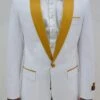 Dinner Jacket - White/Gold - Mens Wholesale Blazers -Alberto Nardoni Shop dinner jacket whitegold mens wholesale blazers