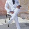 Double Breasted Seersucker Suit - White Suit - Summer Suit