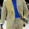Double Breasted Seersucker Suit - Yellow Suit - Summer Suit -Alberto Nardoni Shop double breasted seersucker suit yellow suit summer suit