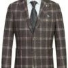 Western Sport Coat - Western Blazer Mens Slim Fit Half Canvas Patch Pocket Summer Cotton Blazer In Brown Windowpane Plaid -Alberto Nardoni Shop download 11 d78987fe dfd8 49b8 8a55 2d909f8baded