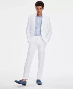 Men's Slim-Fit Linen Suit Separates, Created For Macy's