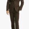 Edwardian Suit BRADFORD COGNAC SLIM FIT 3 PIECE TWEED SUIT