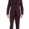Edwardian Suit BRADFORD BURGUNDY SLIM FIT 3 PIECE TWEED SUIT -Alberto Nardoni Shop download 26