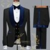 Wedding Tuxedos For Men In Charcoal & Navy Classic Wedding Tuxedo Style For Guys - Two Toned Lapel -Alberto Nardoni Shop download 30