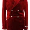 Black And Red Suit Holiday Suit - Christmas Suit - Christmas Blazer Red Tuxedo Men's Red Tuxedo Jacket And Velvet Pants