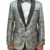 Mens Designer Traditional Shawl Dinner Jacket In Silver -Alberto Nardoni Shop download 63