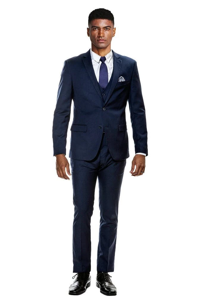Skinny Fit Suit - Extra Slim Fit Suit Navy Blue Ultra Slim Fit 3-Piece Prom Suit 1 Skinny Fit Suit - Extra Slim Fit Suit Navy Blue Ultra Slim Fit 3-Piece Prom Suit