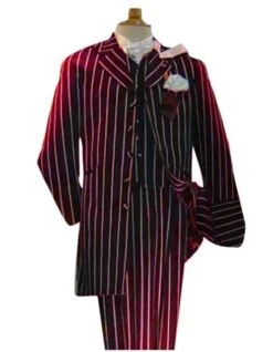 Mafia Outfit - Mobster Outfit - Italian Costume - Six Button Purple Suit