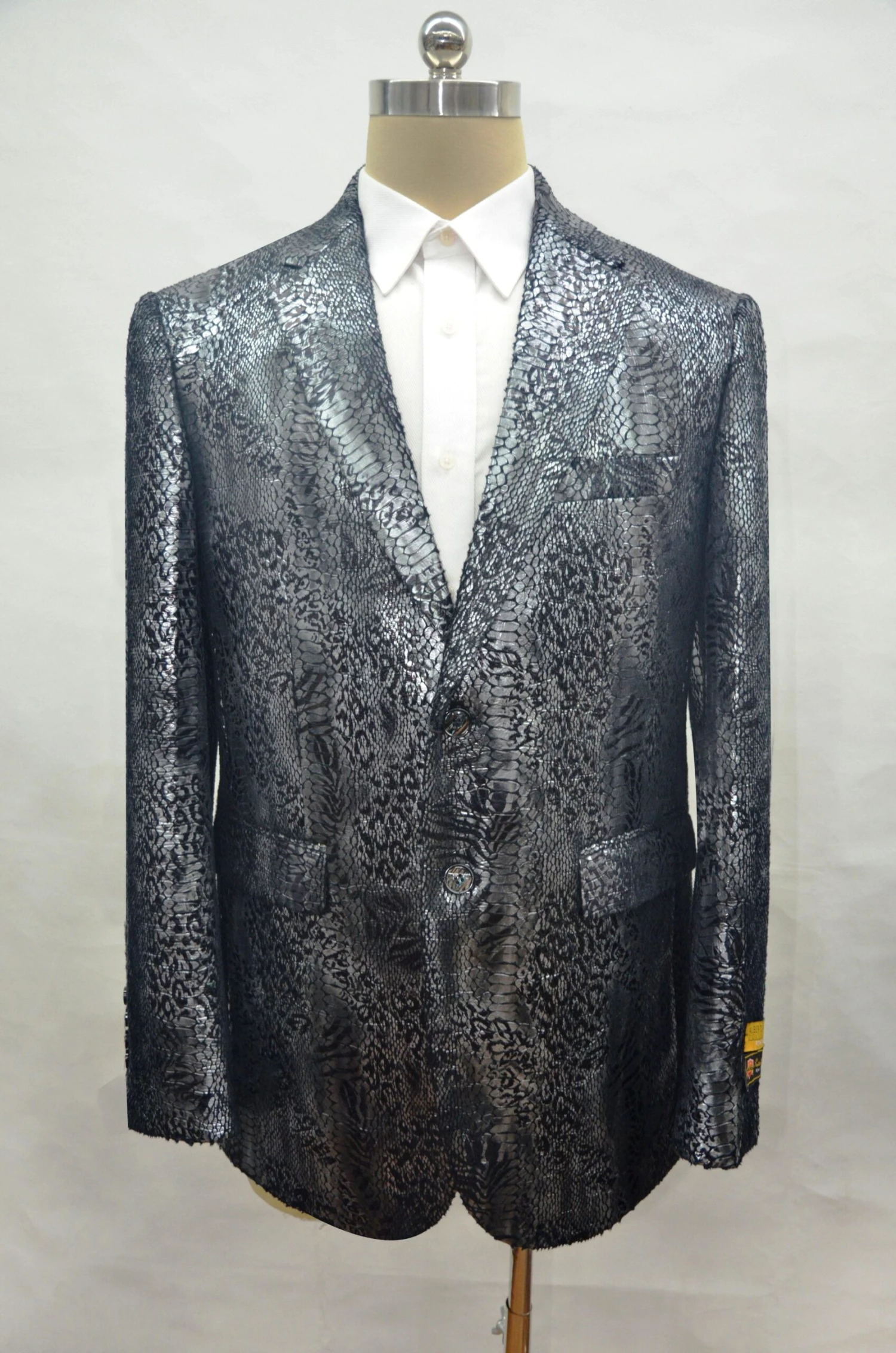 Exotic - Black - Mens Wholesale Blazers 1 Exotic - Black - Mens Wholesale Blazers