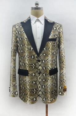 Fashion-3#Snake Skin - Mens Wholesale Blazers