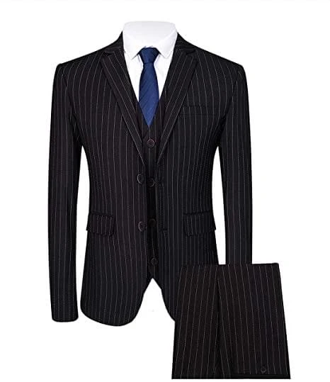 Mafia Outfit - Mobster Outfit - Italian Costume Striped Pattern Suit 1 Mafia Outfit - Mobster Outfit - Italian Costume Striped Pattern Suit