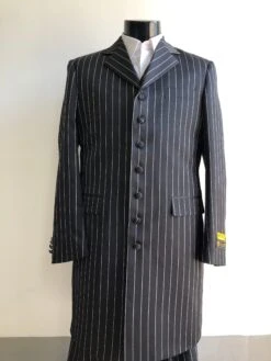 Men Light Gray Gangster Zoot Suit
