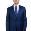 "Navy Blue Men's Skinny Wedding & Prom 2025 Suit With One Button Peak Lapel & Lowcut Vest" -Alberto Nardoni Shop ggWW52Y