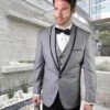 Mens Grey Groom Suit Groomsmen Suits 3 Mens Grey Groom Suit Groomsmen Suits -Alberto Nardoni Shop grey groom suit mens gray weddin 1
