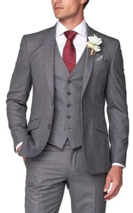 Mens Grey Groom Suit - Grey Groomsmen Suits 1 Mens Grey Groom Suit - Grey Groomsmen Suits