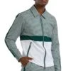 "Houndstooth Men's Casual Walking Suit Jacket & Pant Set In Hunter Green"