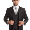 "Dark Grey Men's Wedding & Business Suit - Two Button Vested Solid Color" -Alberto Nardoni Shop hKcP8pD