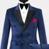 Men Navy Blue DB44 Velvet Double Breasted Tuxedo -Alberto Nardoni Shop iaRT93FaYemhDQRYf6cBTFqzGtqAVSCe