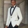 Mens Designer Ivory And Black Satin Traditional Shawl Dinner Jacket -Alberto Nardoni Shop ike behar tu1edo 4 38ab6104 69a7 4fc0 9479 92fae696207e