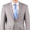 Suit And Shirt Combinations Slim Fit Groom & Groomsmen Suits Wedding Suits & Tuxedo Online + Gray Sharkskin + Free Shirt & Tie