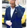 Wholesale Mens Jackets - Wholesale Blazer -Navy And Bold White Blazer -Alberto Nardoni Shop image44094
