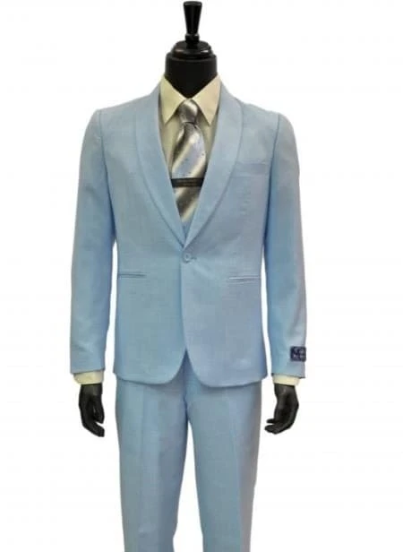 Mens Big And Tall Linen Suit -Powder Blue Suit 1 Mens Big And Tall Linen Suit -Powder Blue Suit