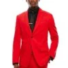 WTXVelvet2BV Alberto Nardoni Men's Red Velvet Suit Velour Men's Blazer Jacket & Pants (Matching ) Pre Order -Alberto Nardoni Shop image46184
