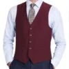 Men's Suit Vest Burgundy -Alberto Nardoni Shop image48692