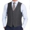 Men's Suit Vest Charcoal -Alberto Nardoni Shop image48693